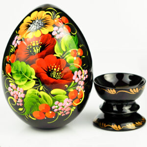 Decorative wooden Easter egg hand painted