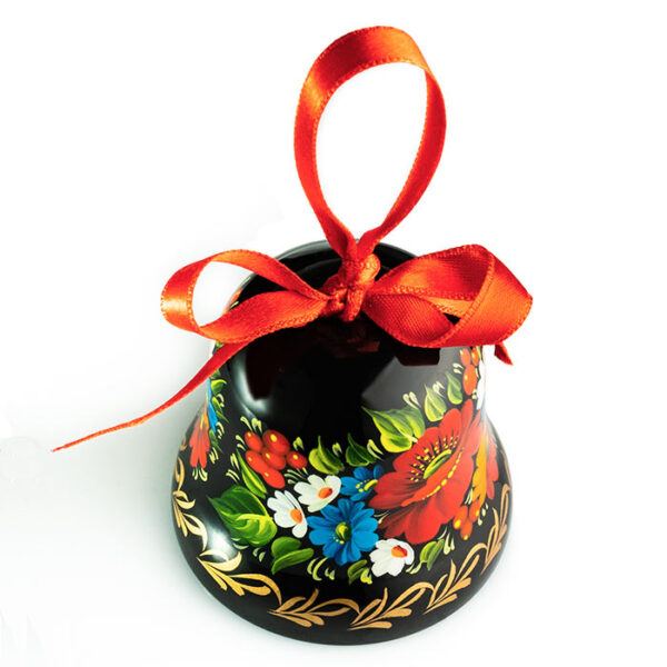 Wooden decorative bell hand painted