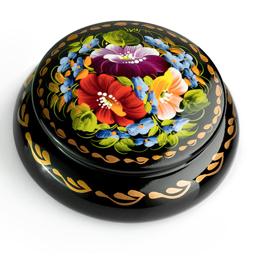 Hand painted lacquer box